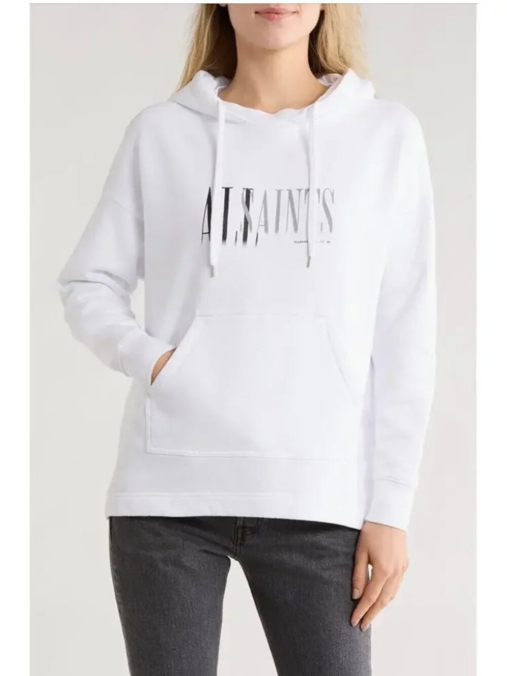 ALLSAINTS Etienne Oversize Cotton Fleece Hoodie